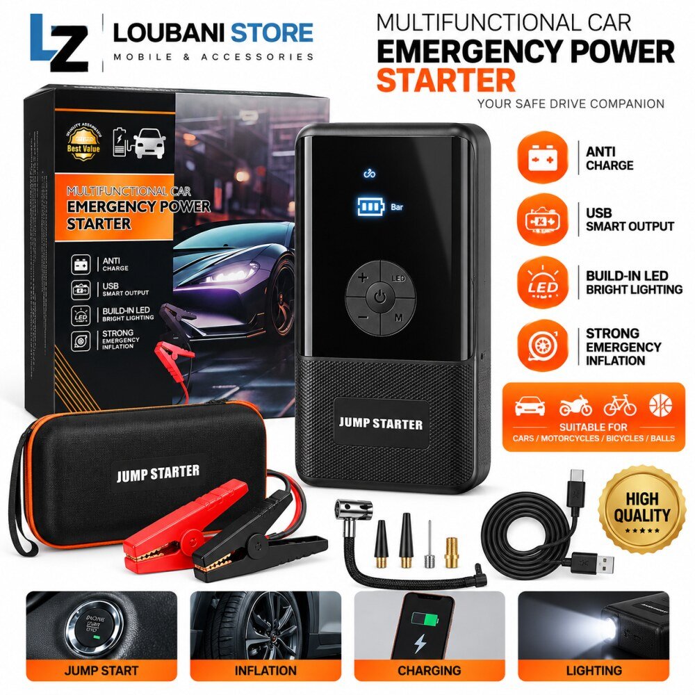 Jump starter 99800mah + inflation