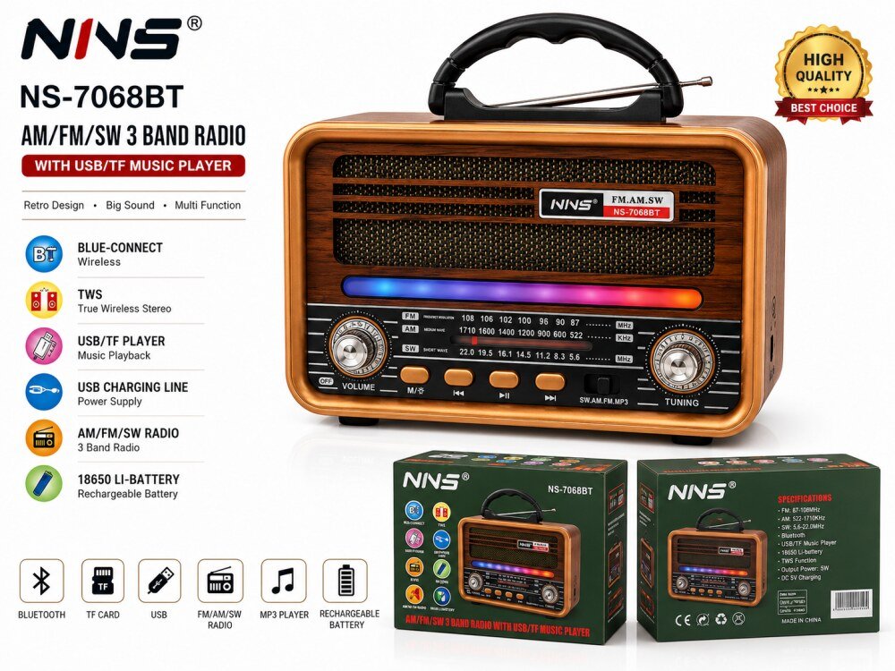 speaker + radio vintage 7068